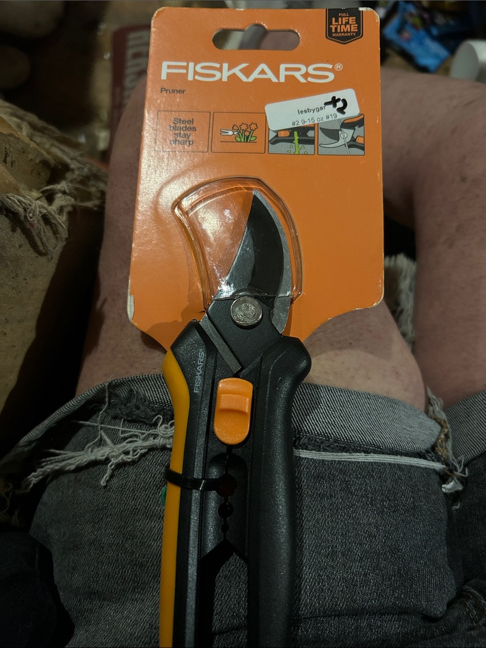 Fiskars Orange and Black Hand Pruner for Gardening